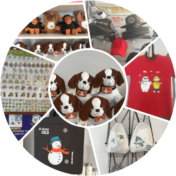 Snow Themed <br>Merchandise & <br>Toys